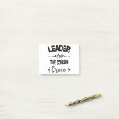 Leider Van De Neef Crew Grappige Neef T-shirt Post-it® Notes (Op bureau)