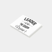 Leider Van De Neef Crew Grappige Neef T-shirt Post-it® Notes (Schuin)