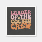 Leider van de neef Crew Groovy Retro Servet (Voorkant)