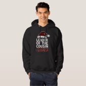 Leider van de Neef Crew met kerstbuffels Red Pl. Hoodie (Voorkant volledig)