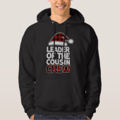 Leider van de Neef Crew met kerstbuffels Red Pl. Hoodie (Voorkant)