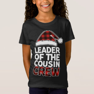 Leider van de Neef Crew met kerstbuffels Red Pl. T-shirt