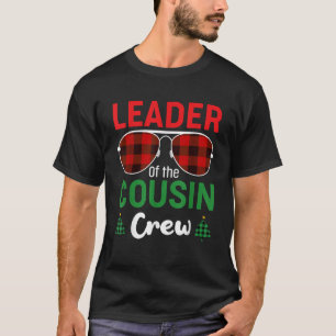 Leider van de Neef Crew met kerstbuffels Red Pl. T-shirt