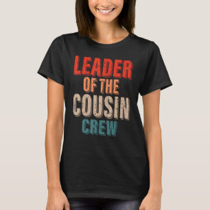 Leider van de neef-lederneef voor de bemanning van t-shirt