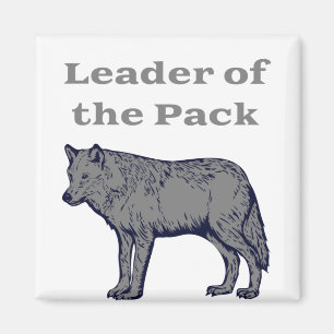 Leider van de Pack Wolf Magneet