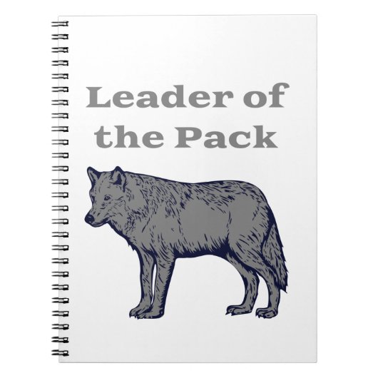 Leider van de Pack Wolf Notitieboek (Voorkant)