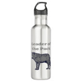 Leider van de Pack Wolf Waterfles (Voorkant)