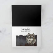 Leider van de verpakking, Humor Wolf Animal Kaart (Binnen)
