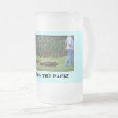 Leider van de verpakking matglas bierpul (Voorkant rechts)