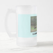 Leider van de verpakking matglas bierpul (Links)