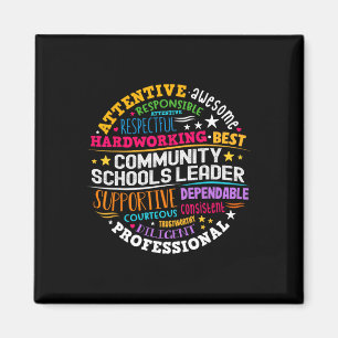 Leider van Groovy Community Schools verspreidt pos Magneet