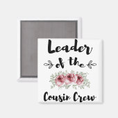 Leider van het neef-Shirt met neef-neusneef Magneet (Voorkant / Achterkant)