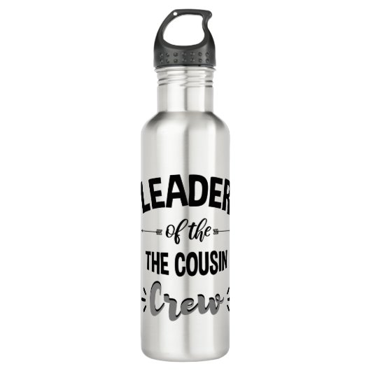 Leider van het neef-Shirt met neef-neusneef Waterfles (Voorkant)
