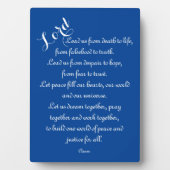 Leider van ons - Wereldvredesgebed Fotoplaat (voorkant)