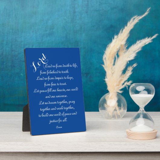 Leider van ons - Wereldvredesgebed Fotoplaat (Zijkant)