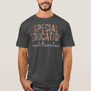 Leider van speciaal onderwijs Leider Lopard T-shirt