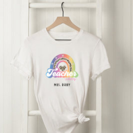 Leider Vibes Rainbow Leopard Print T-shirt