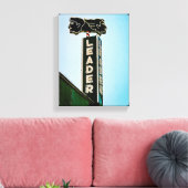 Leider Vintage Los Angeles Neon Canvas Afdruk (Insitu (Woonkamer))