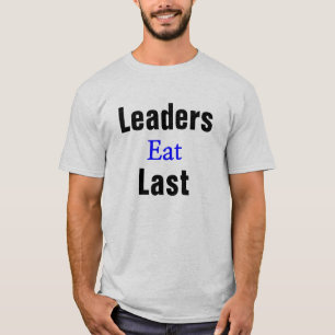 Leiders eten het laatste t-shirt