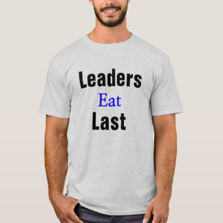 Leiders eten het laatste t-shirt