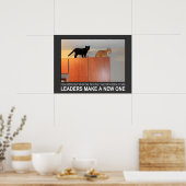 Leiders maken een nieuwe weg poster (Keuken)