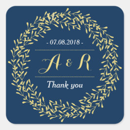  leiders met een groot huwelijk Dank je Sticker