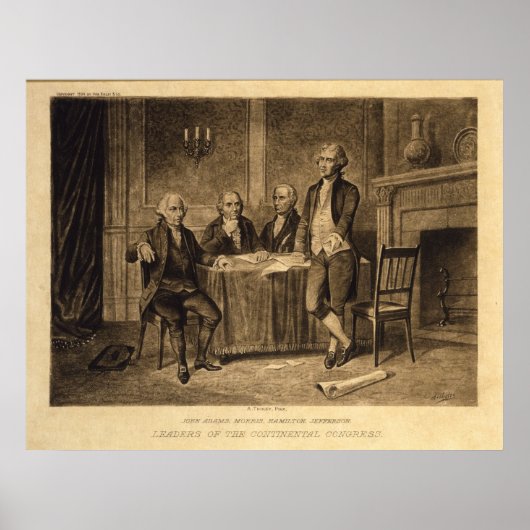 Leiders van het continentale Congres van Tholey Poster (Voorkant)