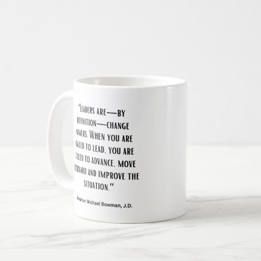 Leiders zijn veranderaars Mok (Voorkant links)