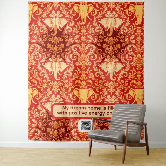 Leiderschap & Bescherming: Het Duurzame Olifantens Wandkleed (In situ)