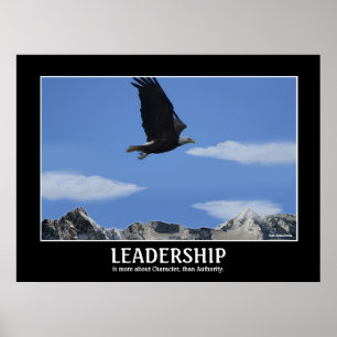 LEIDERSCHAP ~ Eagle Smaller Motivatie Poster