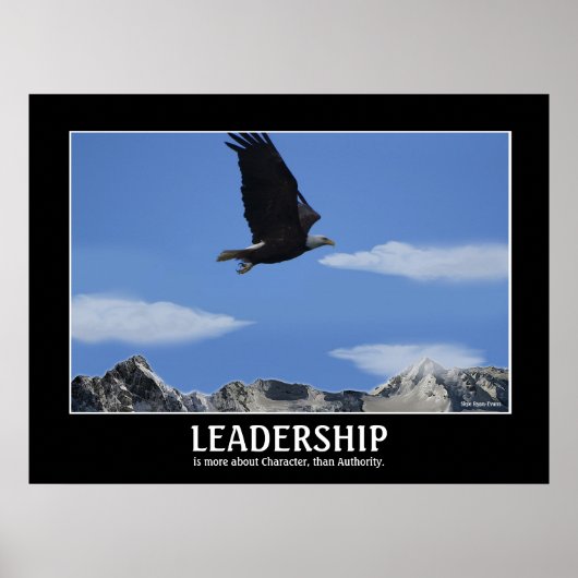 LEIDERSCHAP ~ Eagle Smaller Motivatie Poster (Voorkant)