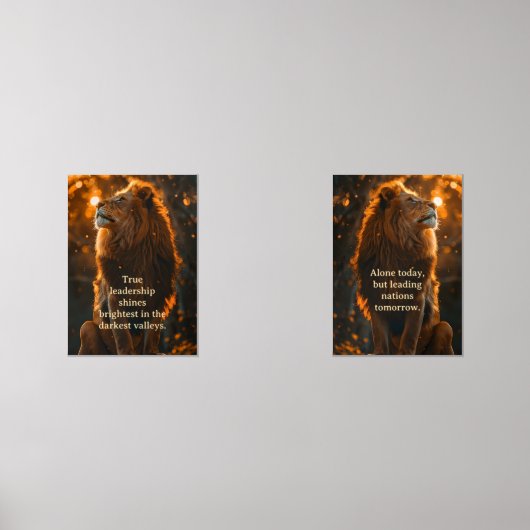 Leiderschap en moed muurkunst sets (Voorkant)