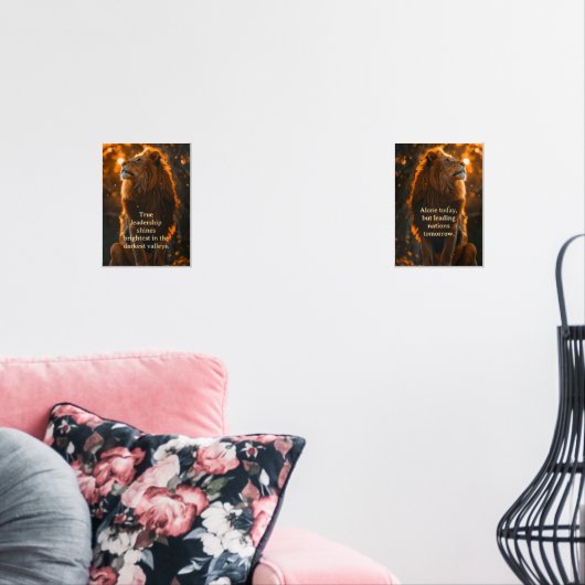 Leiderschap en moed muurkunst sets (Woonkamer)