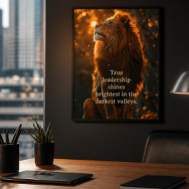 Leiderschap en Moed Poster