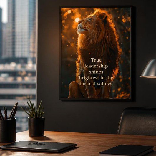 Leiderschap en Moed Poster