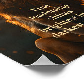 Leiderschap en moed poster (Hoek)