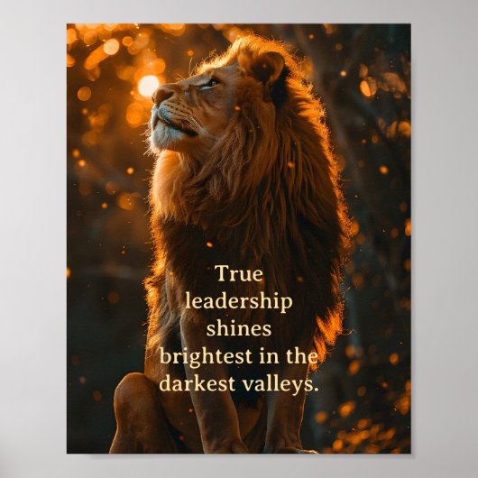 Leiderschap en moed poster (Voorkant)