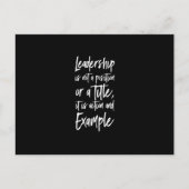 leiderschap is een voorbeeld briefkaart (Voorkant)