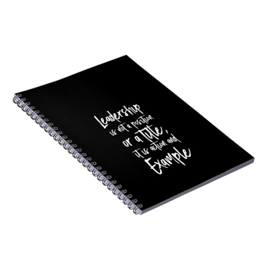 leiderschap is een voorbeeld notitieboek (Rechterzijde)