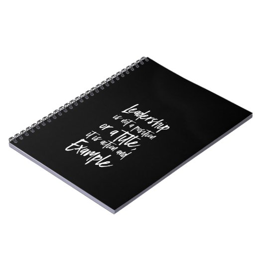 leiderschap is een voorbeeld notitieboek (Linkerzijde)