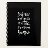 leiderschap is een voorbeeld planner (Voorkant)