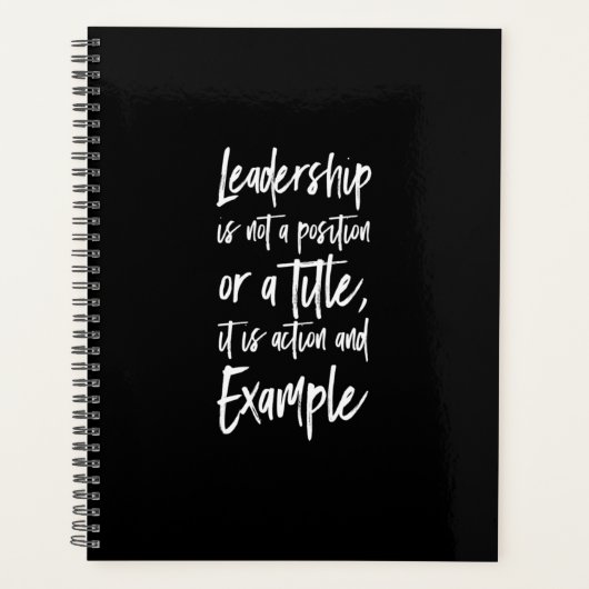 leiderschap is een voorbeeld planner (Voorkant)