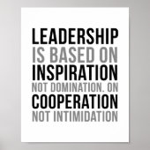 Leiderschap is gebaseerd op inspiratie poster (Voorkant)