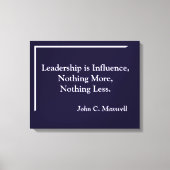 Leiderschap is invloed op minimalistisch canvas (Voorkant)