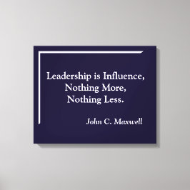 Leiderschap is invloed op minimalistisch canvas