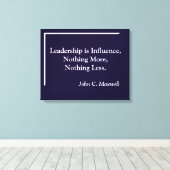 Leiderschap is invloed op minimalistisch canvas (Insitu (Houten vloer))