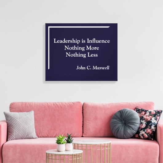 Leiderschap is invloed op minimalistisch canvas (Insitu (Woonkamer))