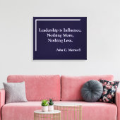 Leiderschap is invloed op minimalistisch canvas afdruk (Insitu (Woonkamer))