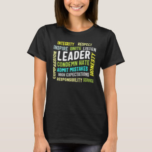 Leiderschap Leider Integriteit Verenig Cottagecore T-shirt