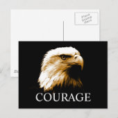 Leiderschap Moed Onbevreesde Kale Eagle Briefkaart (Voorkant / Achterkant)